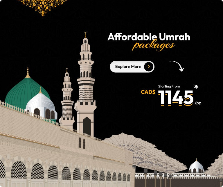 Economy Umrah Package – Canada Departure